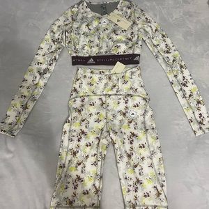 Tops and tights, Adidas by STELLAMcCARTNEY, size S, color white/multi